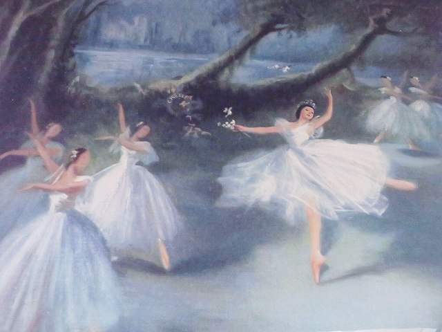 バレエ 白鳥の湖 美術印刷 額装 アンティークショップ Eglantyne エグランティーヌ