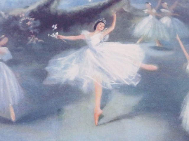 バレエ 白鳥の湖 美術印刷 額装 アンティークショップ Eglantyne エグランティーヌ